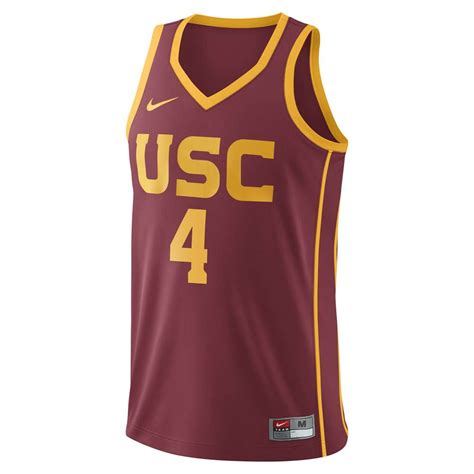 nike usc trojans replica basketball jersey 4 crimson|usc nike jerseys.